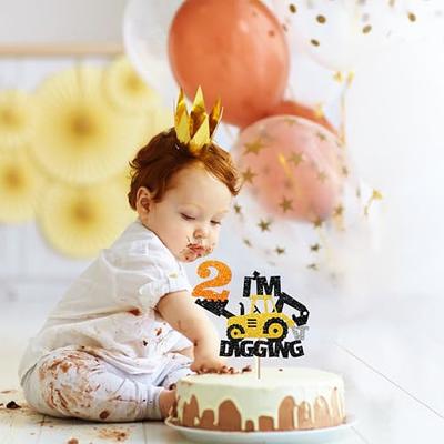 Construction 2nd Birthday Cake Topper, Excavator Bulldozer Road Roller  Truck Second Birthday Cake Decor for Boys, Engineering Themed Party  Supplies Decoration - Yahoo Shopping