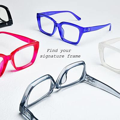  VISOONE Square Full Rim Blue Light Blocking Glasses