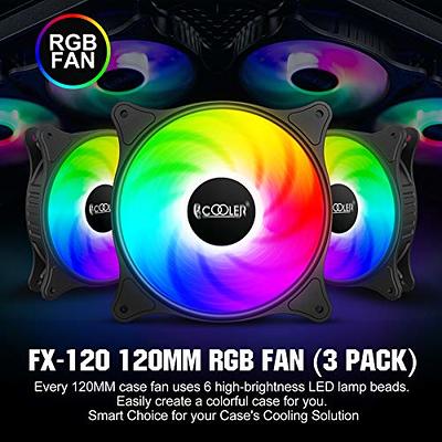 KEDIERS RGB Case Fans 120mm Silent Computer LED Cooling PC Case