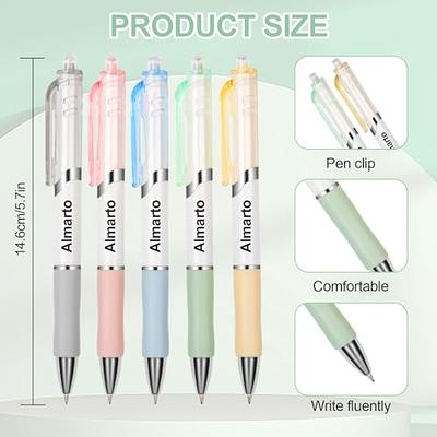 Cute Pens Black Ink Retractable 0.5mm Gel Pens Bullet Point Pretty Nice  Kawaii Office School Supplies Gifts for Kids Girls Boys Women Fun Pens for  Journaling Pack of 6pcs（Little White Bear） 