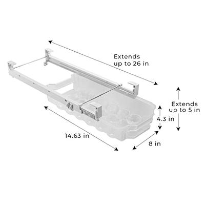 Sliding Egg Drawer with Extendable Rails - Holds 18 Eggs