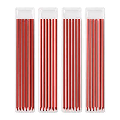 24 Pieces Carpenter Pencil Lead Refills 2.8 Mm Hiboom Solid White