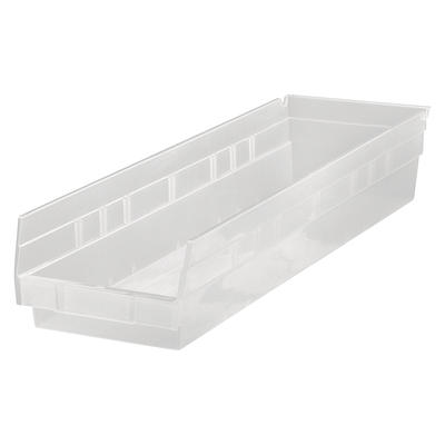 Regency Clear Shelf Bin, 23 5/8 x 4 1/8 x 4