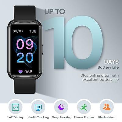 Smart Wristband/Wearable Watch for Health and Fitness Tracker,  Temperature/Blood Pressure and Oxygen/Heart Rate/Sleep/Sports Monitoring,  Weather and