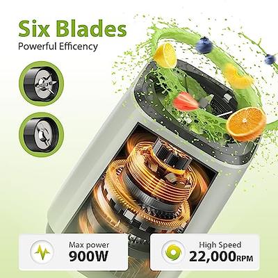 KOIOS 900W Countertop Blenders for Shakes and Smoothies, Protein Drinks  Baby Food Nuts Spices, Grinder for Beans, 11 Pcs Personal Blender with  6-edge