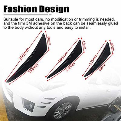 Car Accessories Front Bumper Lip Spoiler Splitters Canards Vents