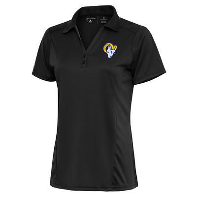 Detroit Lions Antigua Women's Metallic Logo Compass Polo - Charcoal