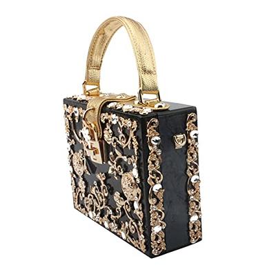 VALICLUD Box Womens Clutch Purse Square Tote Bag Vintage Tote Bag Clutch  Purse Vintage Luxury Handbags Acrylic Purse Women's Shoulder Bag Flower  Clutch Bag Banquet Bag Evening Bag Wallet - Yahoo Shopping