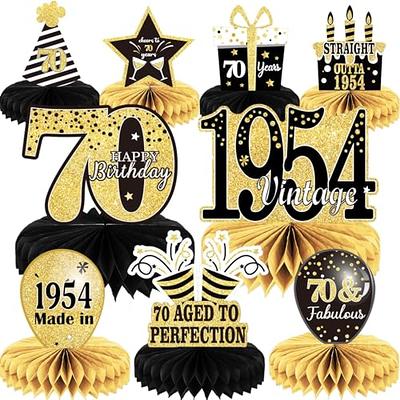 9pcs 70th Birthday Decorations