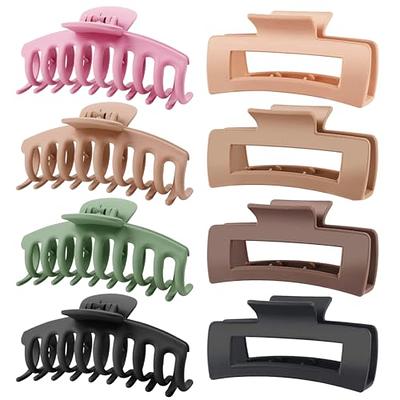 12 Pack Hair Claw Clips include 4.1 inch Large Clip and 2 inch