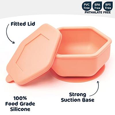 PandaEar 3 Pack Baby Bowls with Suction| Stay Put Silicone Food Bowl for  Babies Kids Toddlers Infants| Food Grade Soft Safe BPA-Free Silicone