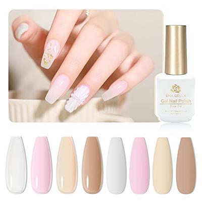 UNA GELLA Mini U V LED Light for Nails, Innovative Nail Lamp & Gel Polish  Set 4PCS Jelly Milky White Gel - Yahoo Shopping