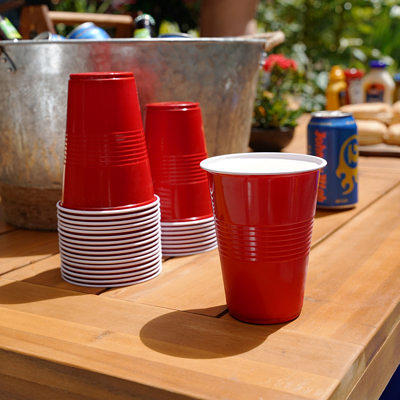 16oz Black Party Cups - 50pk