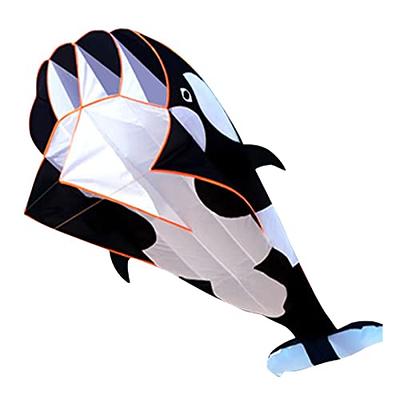 HUIZHITENGDA 1.2 Meter 3D Giant Dolphin Whale Shape Flying Kite