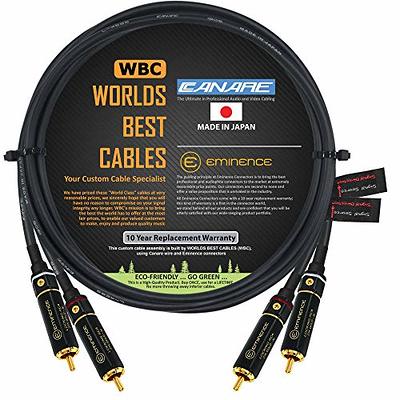 Basics RCA Digital Audio Coaxial Cable for Stereo Speaker or  Subwoofer with Gold-Plated Plugs, 4 Foot, Black