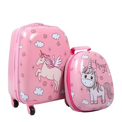 Nyeekoy Kids Carry on Luggage Set with Spinner Wheels Sika Deer (2-Piece)