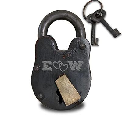 Love Locks Antique Padlock With Two Keys