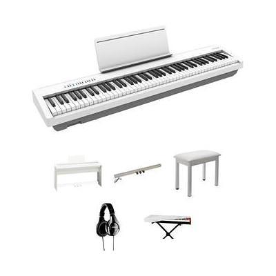 Roland FP-30X-WH 88-key Digital Piano Complete Home Bundle, White