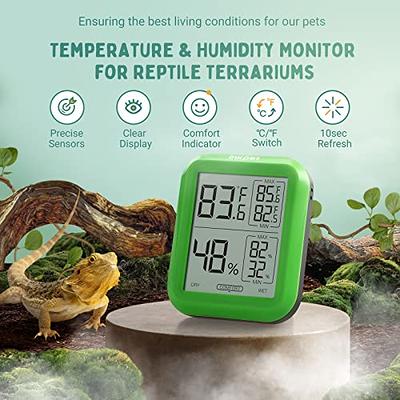 Thermometer, Temperature Humidity Gauge Hygrometer Bearded Dragon Tank  Accessories Reptile Tank Temperature Gauge Pet Supplies for Home Pet