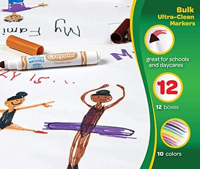 Crayola Ultra Clean Classic Fine Line Washable Markers, Back to