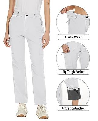 Women's Fleece Lined Softshell Pants Water-resistant Hiking Pants –  MAGCOMSEN