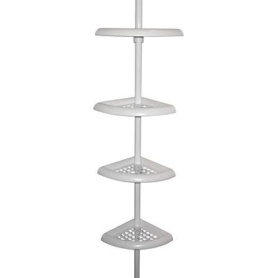 Dracelo Black Shower Caddy Corner, 4 Tier Shower Organizer, Rustproof Stainless Shower Shelves, 56-114 in.