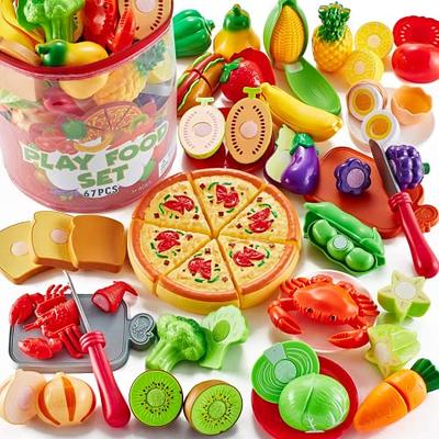 Pretend Fruits And Vegetables Accessories Cutting Play Food  Christmas,Halloween,Thanksgiving Gift