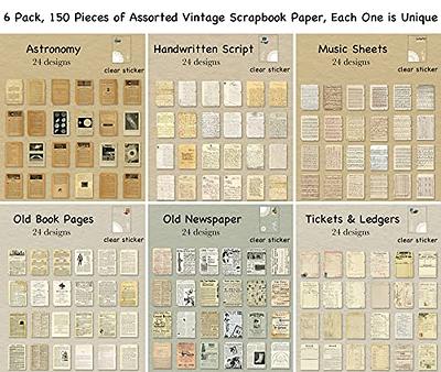 Over 50 Vintage Book Pages, Paper Kit, Junk Journal Supplies, Scrapbooking,  Collage Art, Mixed Media, Includes Maps, Sheet Music 