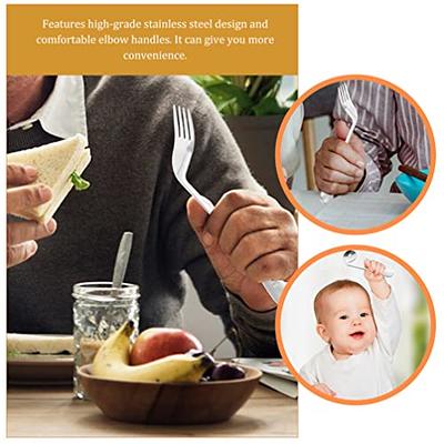 Comfort Grip Angled Eating Utensils - FREE Shipping