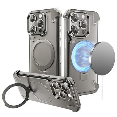  for iPhone 15 Pro Max Case with Metal Camera Stand [9H