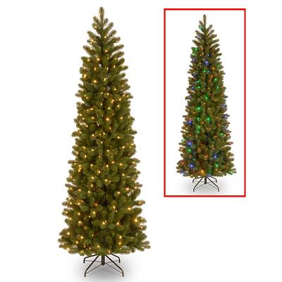 Nearly Natural 9 ft. Pre-lit Flocked Grand Northern Rocky Fir Artificial  Christmas Tree with 8208 Warm Cluster Multi-Function LED Light T1462 - The  Home Depot