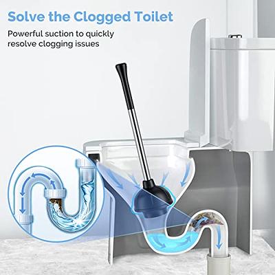 Toilet Plunger and Bowl Brush Set: 2 in 1 Stainless Steel Heavy Duty Toilet  Cleaner Plunger with Holder Combo for Bathroom Cleaning - Modern Hideaway  Bathroom Accessories with Caddy Stand - Yahoo Shopping