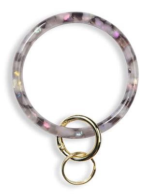 Heesch Bangle Key Ring Bracelet Keychain Key Ring Bracelet for Women,  Acetate Circle Keyring for Wrist