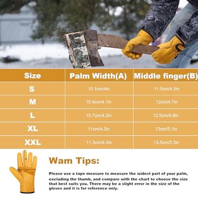Winter Work Gloves Bulk Pack for Men and Women, 3 Pairs