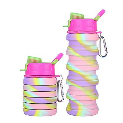 Collapsible Travel Water Bottle Reuseable Bpa Free Silicone Foldable Water  Bottles For Gym Camping Hiking Portable Leak Proof