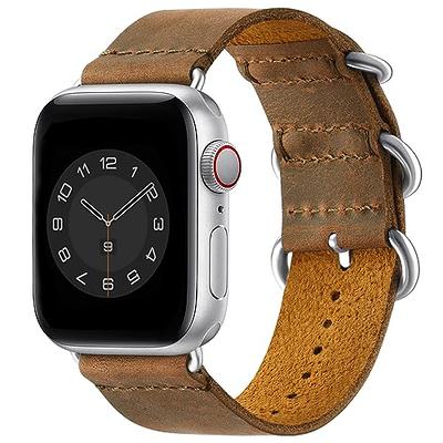 Retro Leather Strap For Apple watch band 44mm 40mm 42mm 38mm wrist