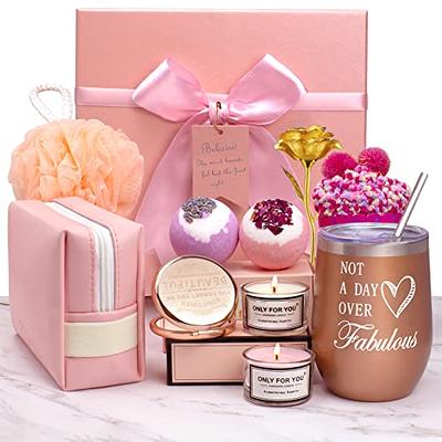  Gifts for Women, Mom, Wife, Girlfriend, Sister, Friends, Her -  Happy Birthday, Christmas, Valentine's Day, Mothers Day Gifts -  Personalized Lavender Relaxing Spa Gift Basket Set for Women Xmas 2023 