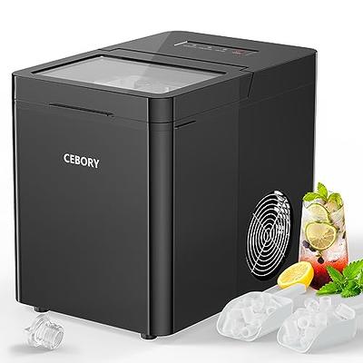 CEBORY Countertop Ice Maker, 9Pcs/6Mins, 36Lbs/24Hrs, Self-Cleaning Ice  Machine with 2 Ice Scoop and Basket, One-Click Operation 2 Sizes of Bullet  Ice, Portable Ice Maker for Home/Kitchen/Office/Bar - Yahoo Shopping