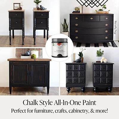  Shabby Chic Chalk Furniture Paint: Luxurious Chalk Finish Craft  Paint for Home Decor, DIY, Wood Cabinets - All-in-One Paints with Rustic  Matte Finish [Black Liquorice] - (8.5 oz Covers 32 sf) 