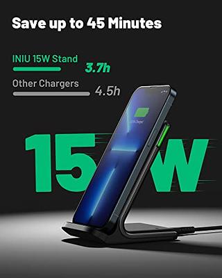 2-Pack] Wireless Charger, INIU 15W Qi-Certified Fast Wireless Charging  Stand with Sleep-Friendly Adaptive Light Compatible with iPhone 15 14 13 12  11 Pro XR XS Plus Samsung Galaxy S21 S20 Note 20 etc - Yahoo Shopping