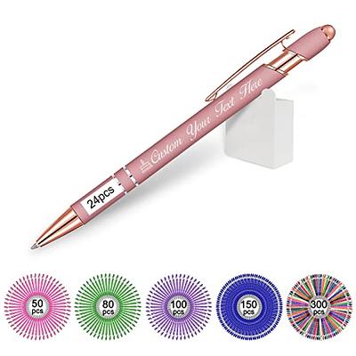 250 Personalized Ballpoint Pens Translucent Colored, Business Name