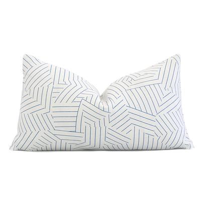 Thibaut Javanese Stripe Navy Blue Throw Pillow Cover