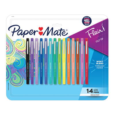 Paper Mate Flair Felt Tip Pens, Medium Point (0.7mm), Assorted Colors, 12  Count - Yahoo Shopping