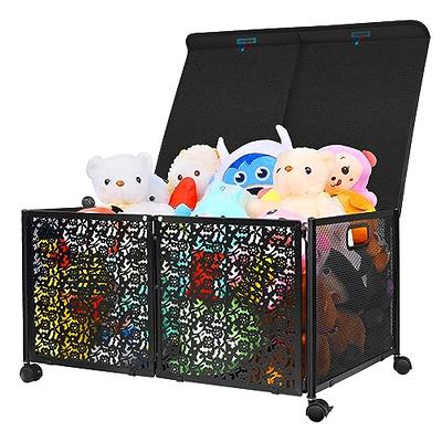 popoly Large Toy Box Chest Storage with Flip-Top Lid, Collapsible