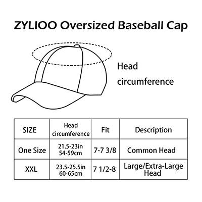 Zylioo Oversize XXL Quick Dry Baseball Cap,Big and Tall Dad Hat