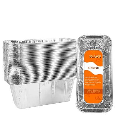 Aluminum Foil Pan Aluminum Pan Disposable Aluminum Foil Pan, Durable  Disposable Grill Dripping Grease Tray