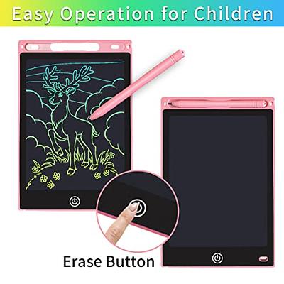 TECJOE 2 Pack LCD Writing Tablet, 8.5 Inch Colorful Doodle Board Drawing  Tablet for Kids, Kids Travel Games Activity Learning Toys Birthday Gifts  for