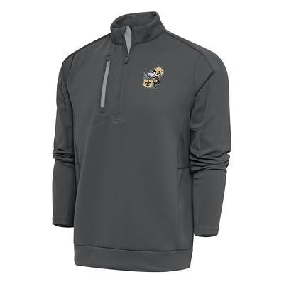 Men's Antigua Royal Los Angeles Chargers Team Logo Throwback Pace Quarter-Zip Pullover Top