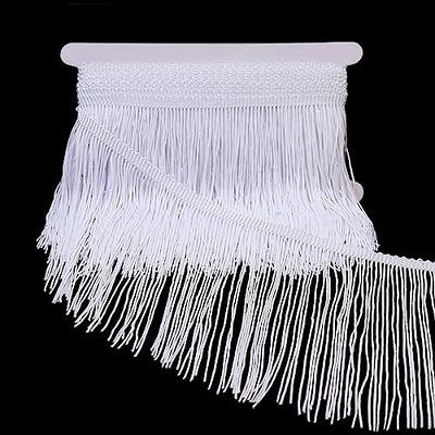 YYCRAFT 10 Yards Ball Fringe 1 Wide Pom Pom Trim Ribbon Sewing-White