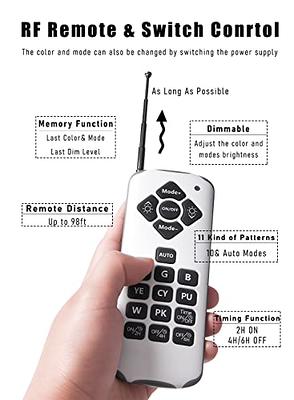 RF Remote RGB Color Changing LED Linear Wall Washer Lights